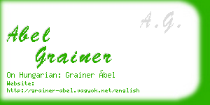 abel grainer business card